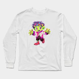 Frankenstein T-shirt Designs for Halloween Long Sleeve T-Shirt